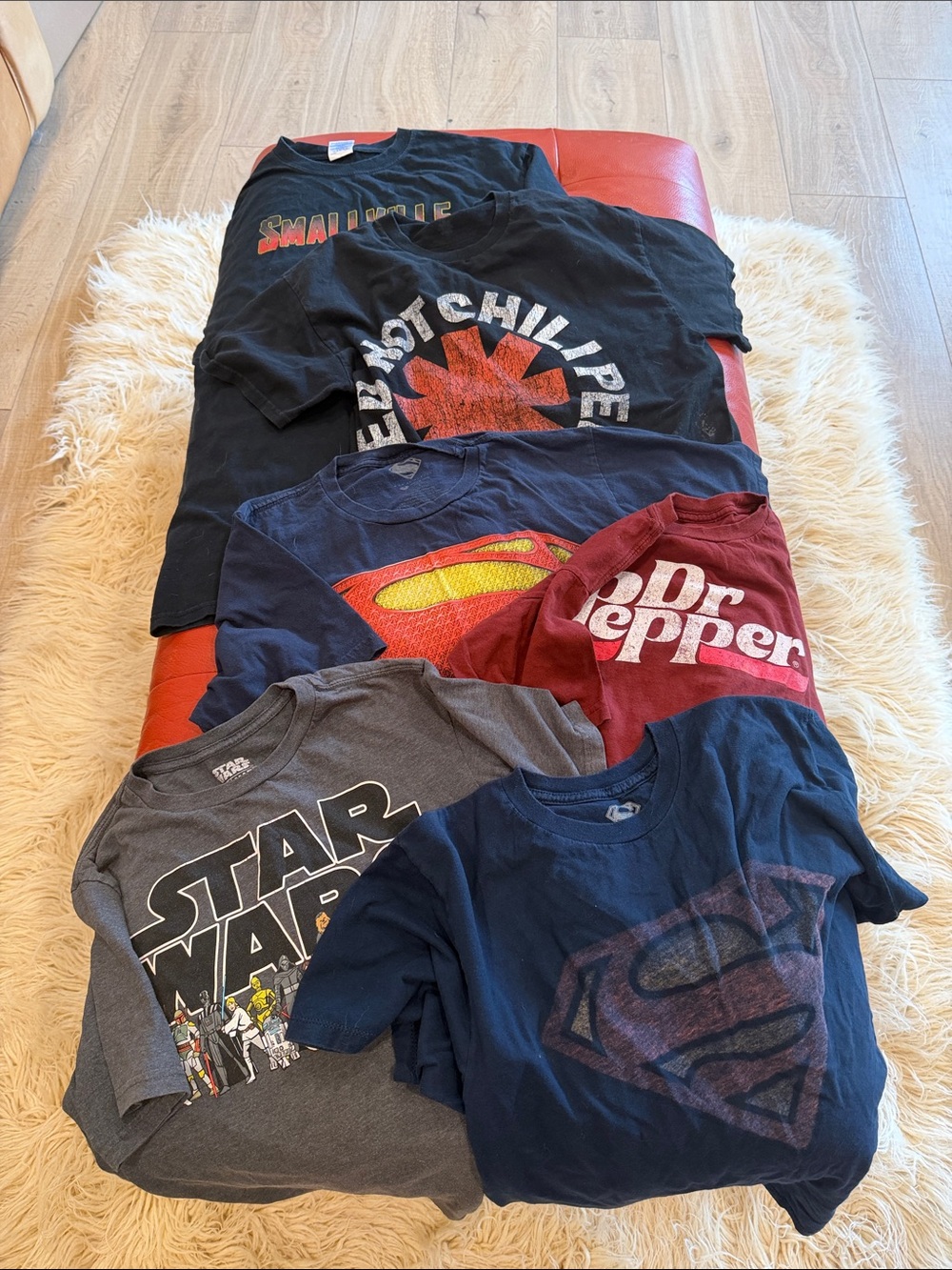 Marvel Kids Graphic Tee Bundle - Black, Navy, Gray, Red, Maroon size boys 12